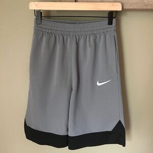 Nike Kids Gray and Black Shorts